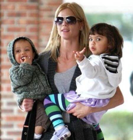 Elin with her two children